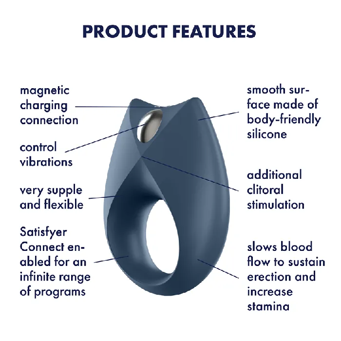 Satisfyer Royal One Vibrating Cock Ring Satisfyer Couples