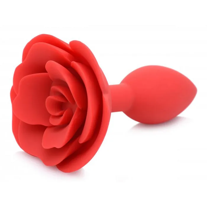 XR Brands Booty Bloom Silicone Rose Anal Plug Medium Male Sex Toys