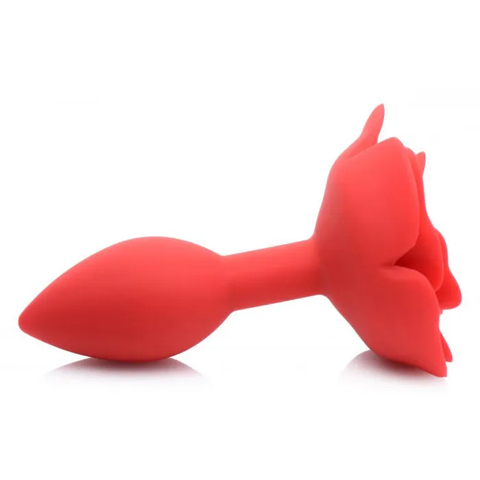 XR Brands Booty Bloom Silicone Rose Anal Plug Medium Male Sex Toys