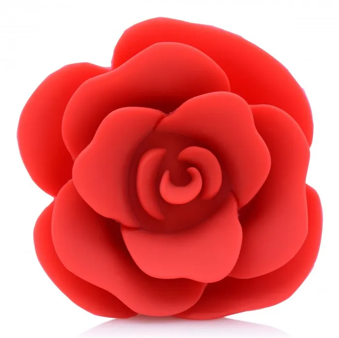 XR Brands Booty Bloom Silicone Rose Anal Plug Medium Male Sex Toys