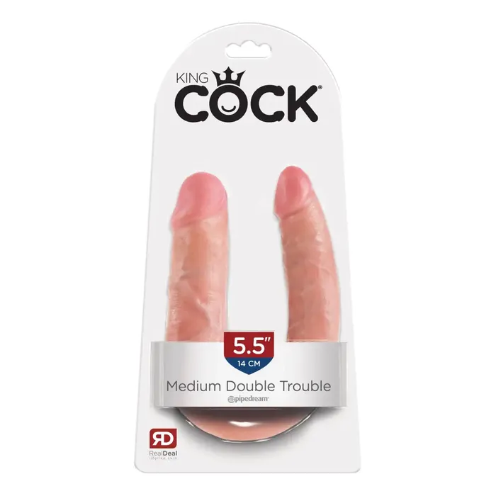 PD Products LLC Dildos Pipedream King Cock Double Trouble Large 7 in Realistic DualEnded Dildo Beige PD Products LLC Dildos Pipedream King Cock Double Trouble Large 7 in Realistic DualEnded Dildo Beige