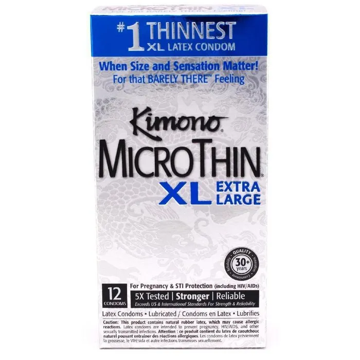 Kimono MicroThin XL Condoms Kimono Male Sex Toys