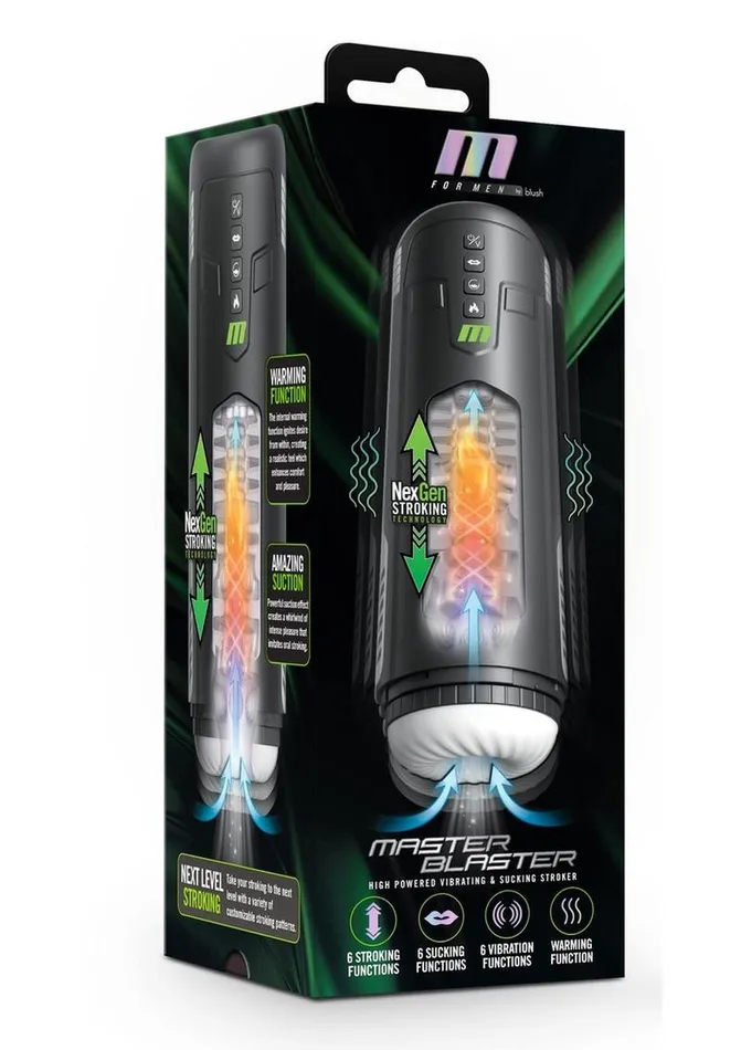 M for Men Male Sex Toys M For Men Master Blaster Rechargeable Masturbator