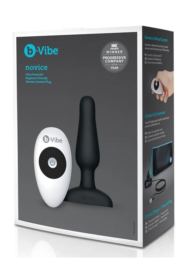 Male Sex Toys bVibe BVibe Novice Plug Rechargeable Silicone Anal Plug with Remote Control Male Sex Toys bVibe BVibe Novice Plug Rechargeable Silicone Anal Plug with Remote Control