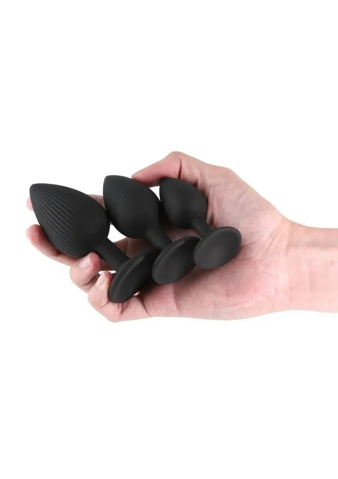 Male Sex Toys Renegade Triple Ace Silicone Anal Plugs Kit Renegade
