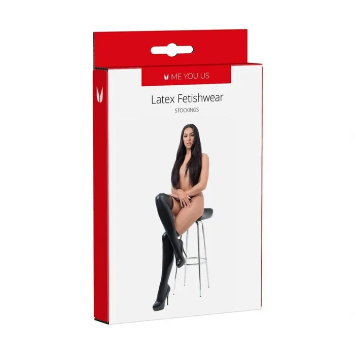 Me You Us Anal Me You Us Latex Stockings Black Large