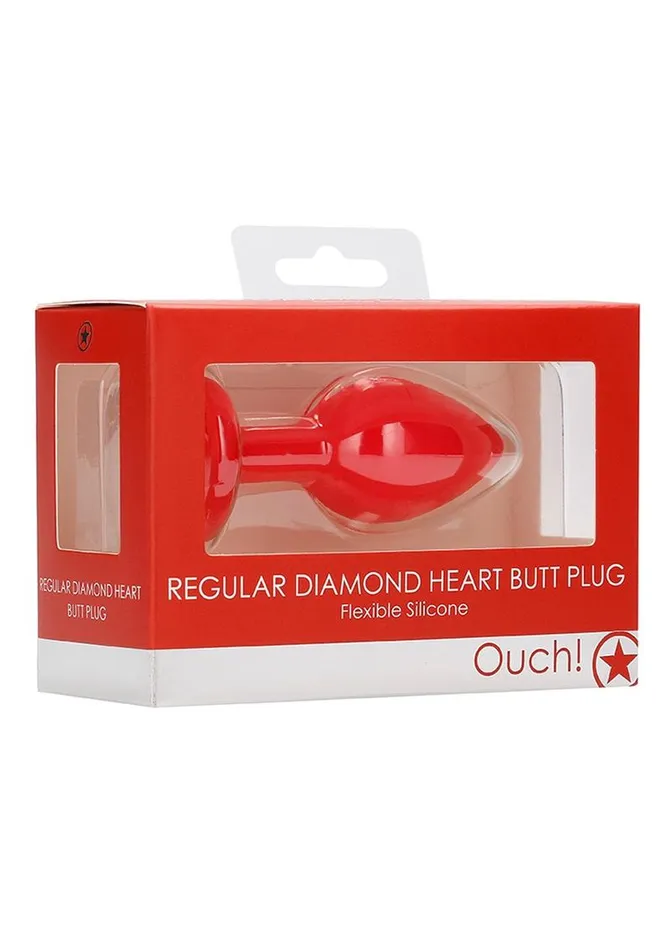 Ouch Diamond Heart Butt Plug Regular Ouch Anal