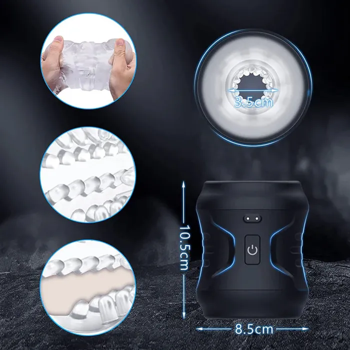 xbelo Male Sex Toys Waterproof Crystal Ribbed Strokers Pocket Pussy Vagina Male Masturbator Cup