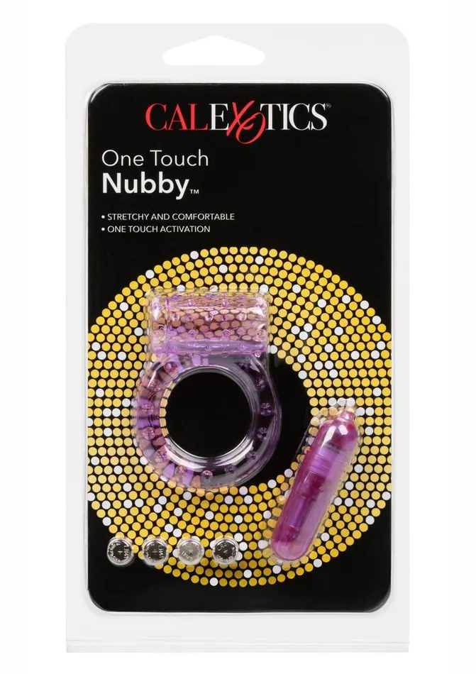 One Touch Nubby Vibrating Cock Ring Rings Couples